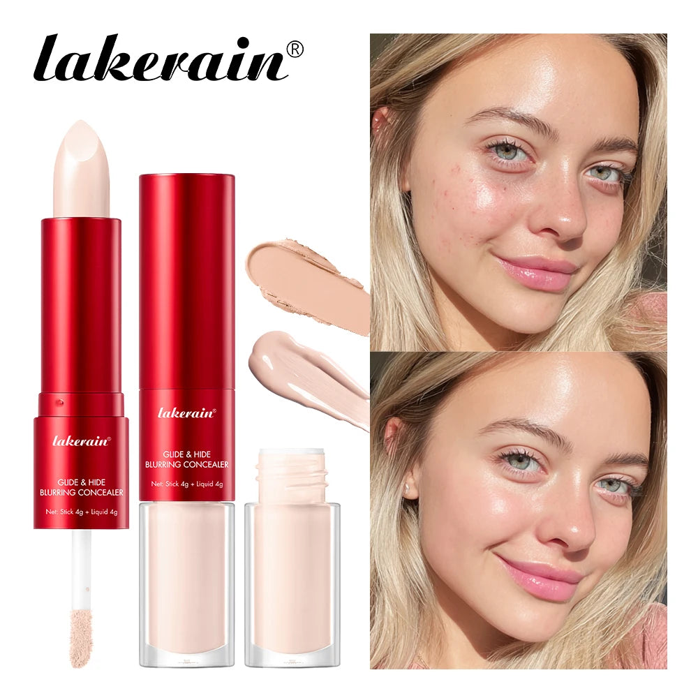 2-in-1 Liquid and Stick Blurring Concealer for Full Face Coverage