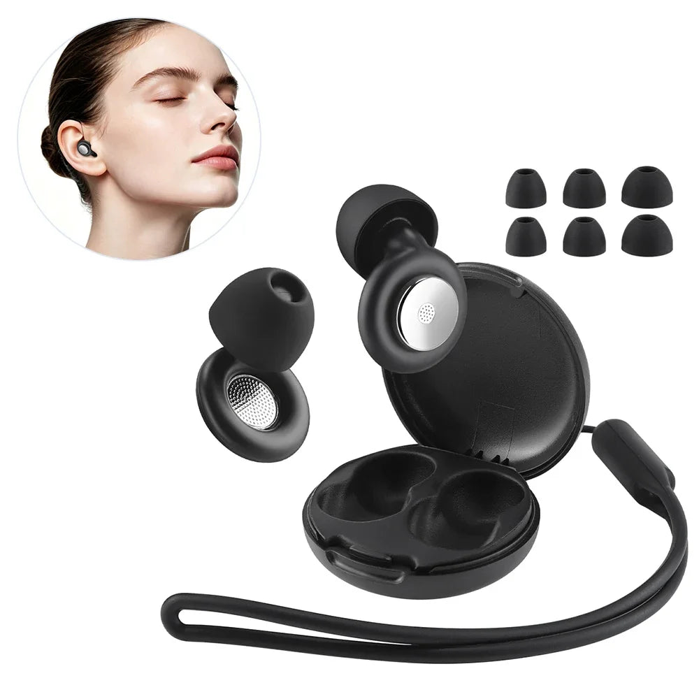 Reusable Noise-Canceling Sleep Earplugs with Case
