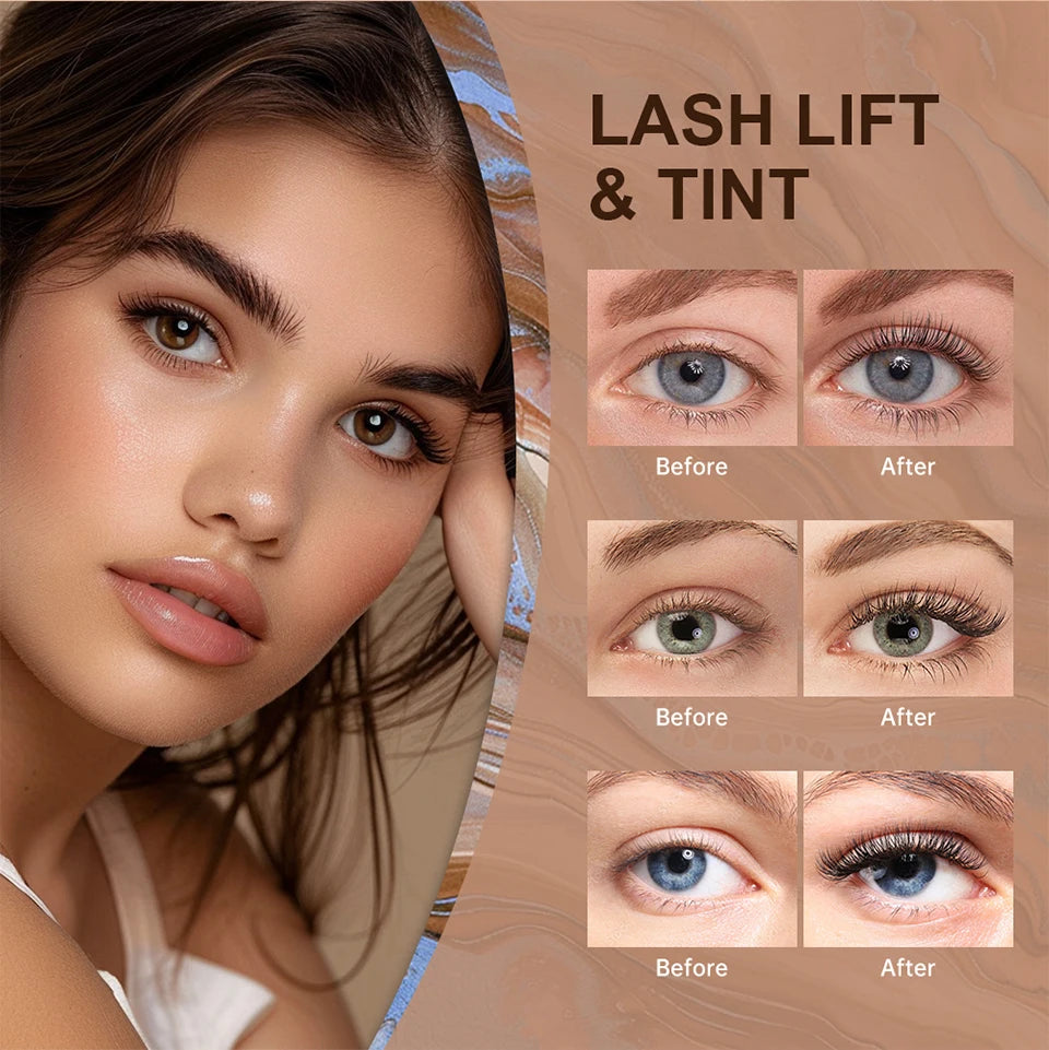 Professional Eyelash and Eyebrow Lifting and Tinting Kit - 10