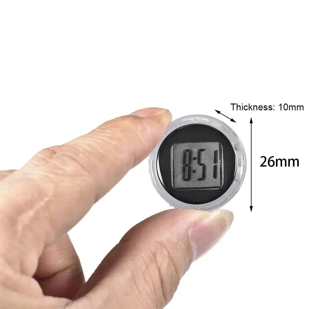 Mini Waterproof Digital Motorcycle Handlebar Clock - 5