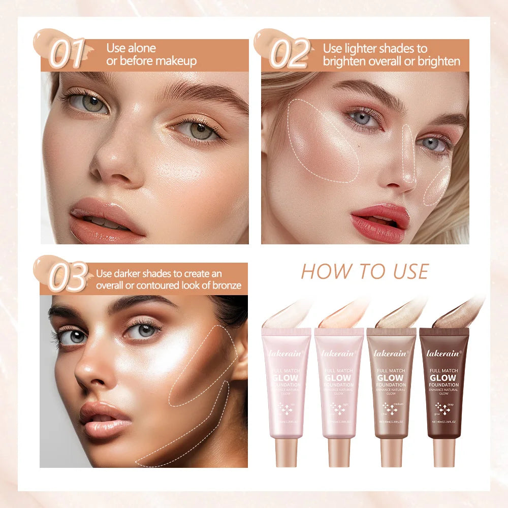 Liquid Illuminating Glow Foundation and Highlighter