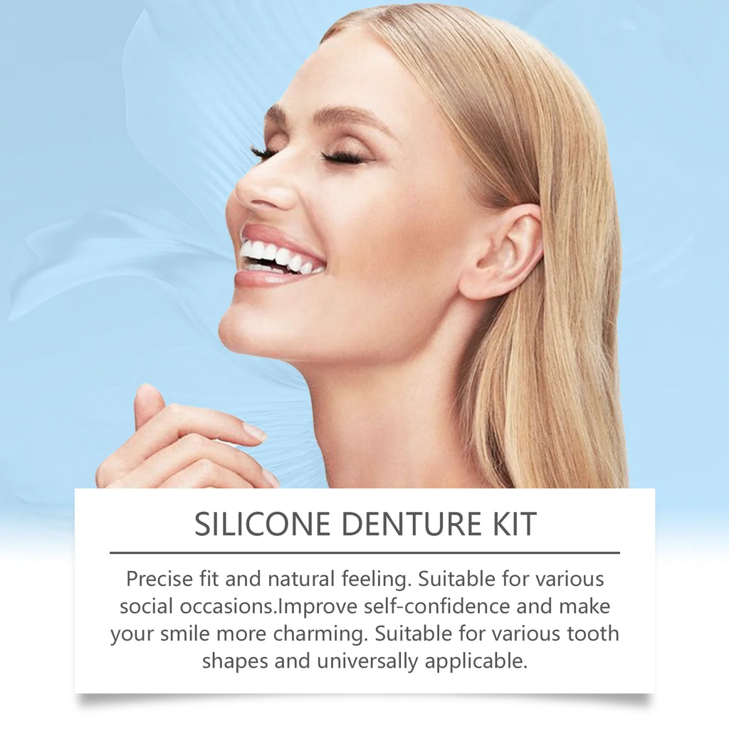 Comfortable Silicone Full Denture Set for Natural Smile Restoration