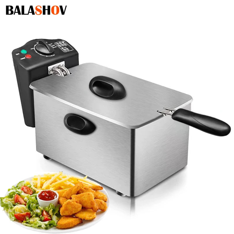 Professional Electric Countertop Deep Fryer for Crispy Snacks