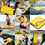 Ultra-Absorbent Microfiber Cleaning Towels for Home and Car
