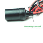 12V Battery Clip-on Cigarette Lighter Power Socket Adapter