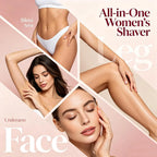 2-in-1 Waterproof Electric Bikini and Body Hair Trimmer for Women