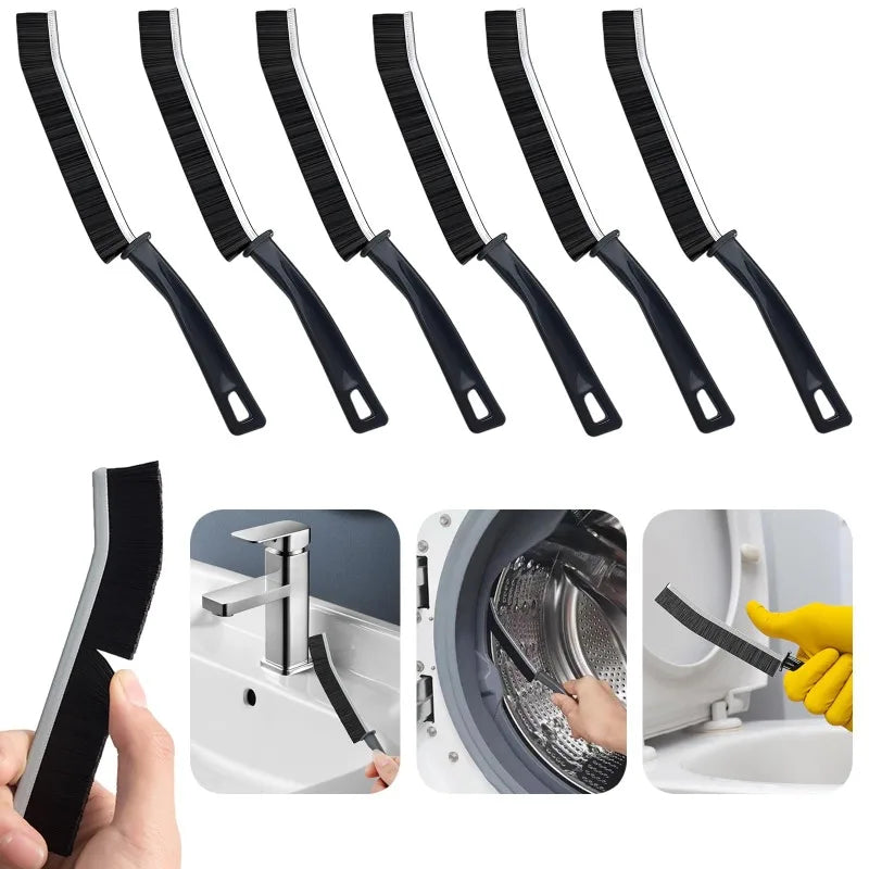 Hard Bristle Crevice Cleaning Brush for Tiles and Grout