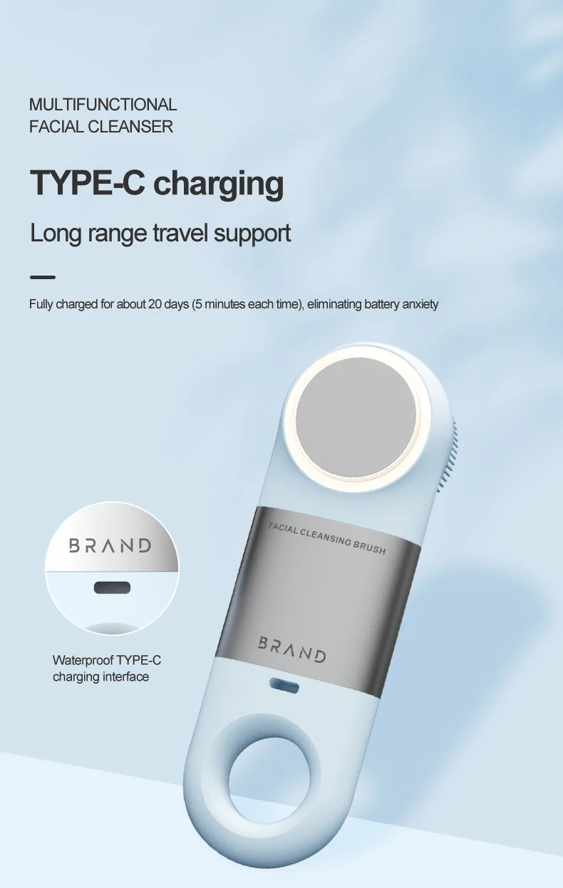 Hot and Cold Sonic Facial Cleansing Brush