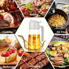 2-in-1 Glass Oil Sprayer and Dispenser for Cooking
