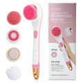 Electric Rechargeable Long Handle Body Scrubbing & Exfoliating Brush