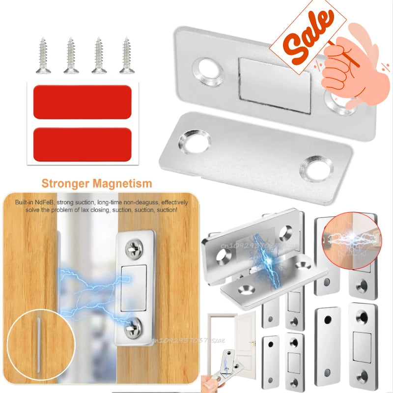 Ultra-Thin Magnetic Cabinet Door Catch - 1