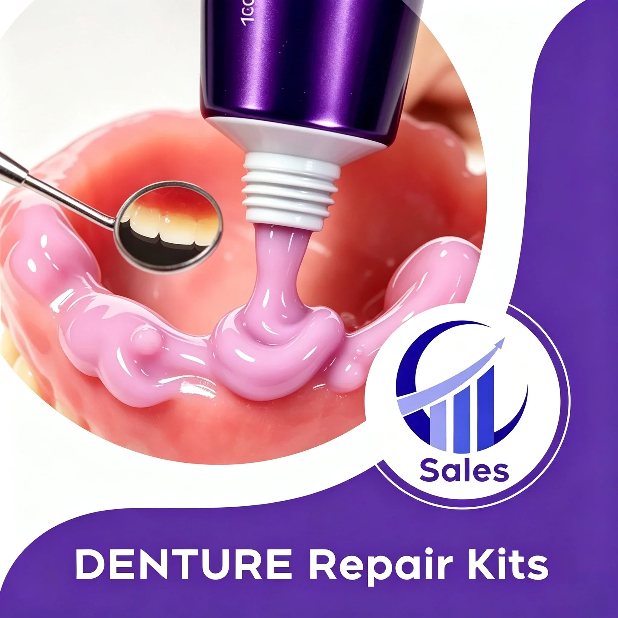 Soft Silicone Denture Reline Cushion Adhesive - 1