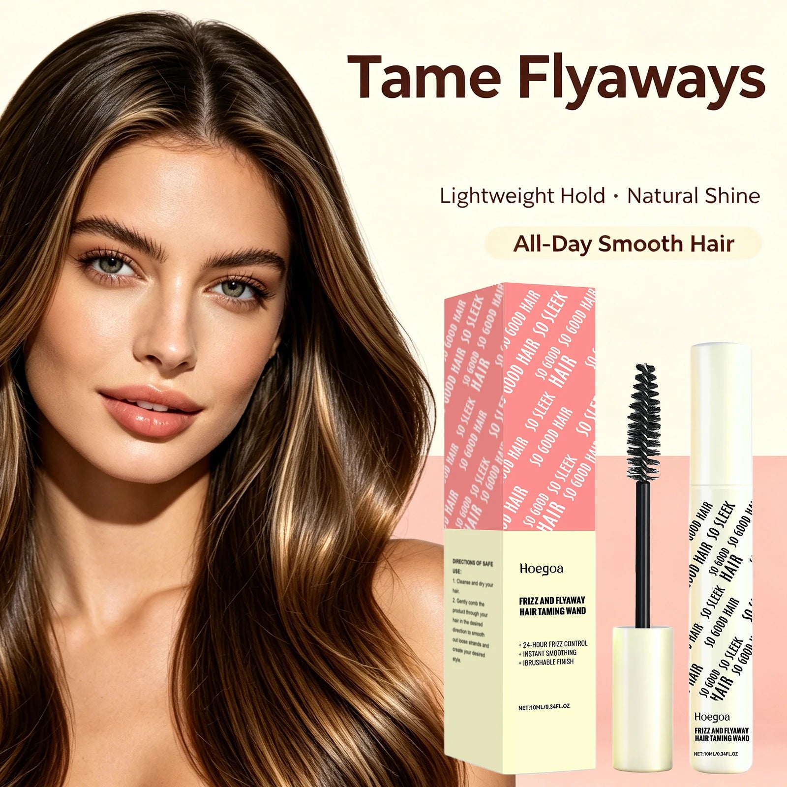 Anti-Frizz Hair Finishing Wand for Sleek Flyaway Control - 4