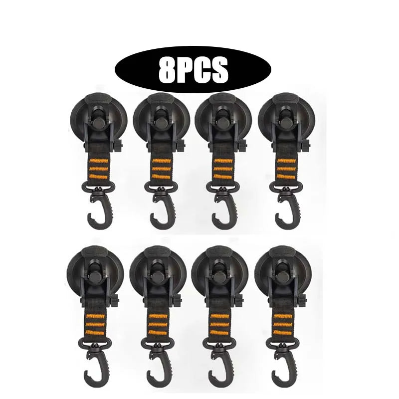 Heavy-Duty Suction Cup Anchor Hooks for Camping and Travel