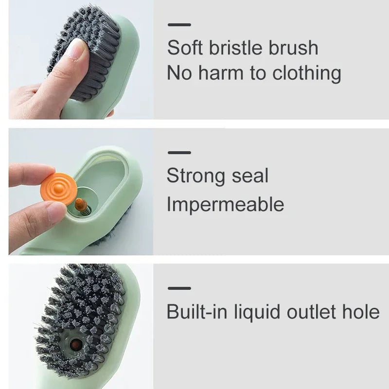 Automatic Liquid Dispensing Shoe Cleaning Brush