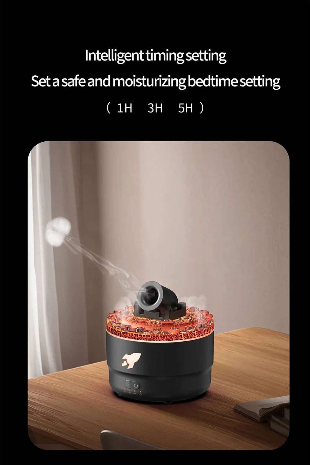Ultrasonic Essential Oil Diffuser and Humidifier with LED Night Light