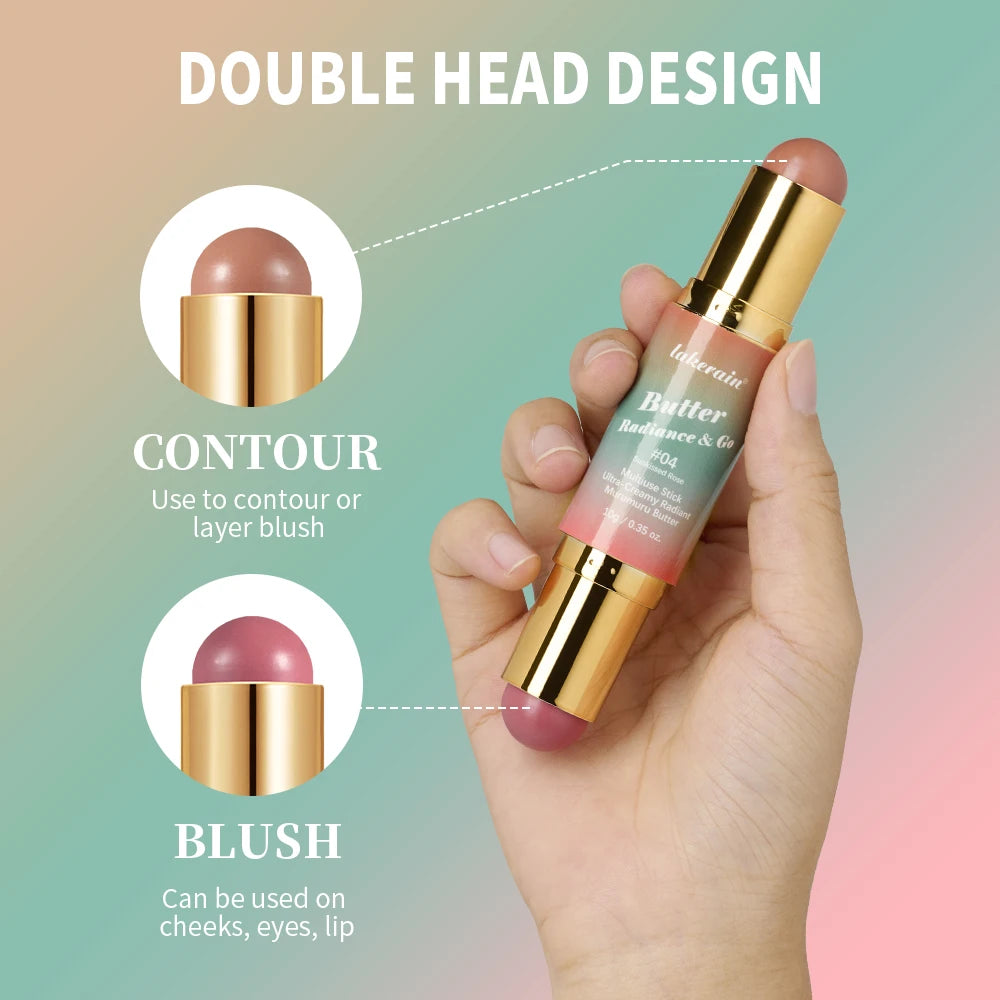 2-in-1 Double-Ended Bronzer and Blush Makeup Stick