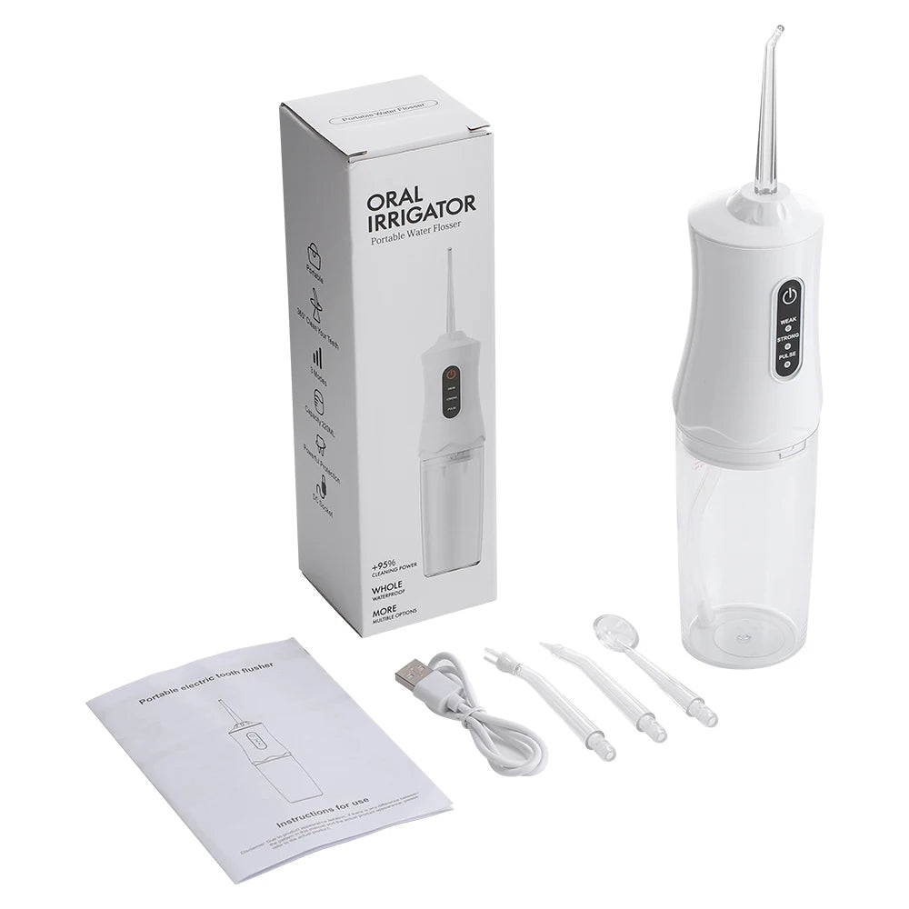 Portable Rechargeable Oral Irrigator Water Dental Flosser