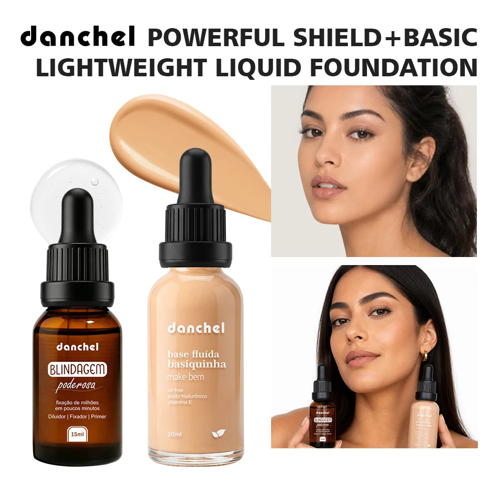 Liquid Foundation and Primer Makeup Set - 1