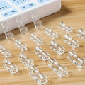 Self-Adhesive Cable Management Clips for Desk and Home