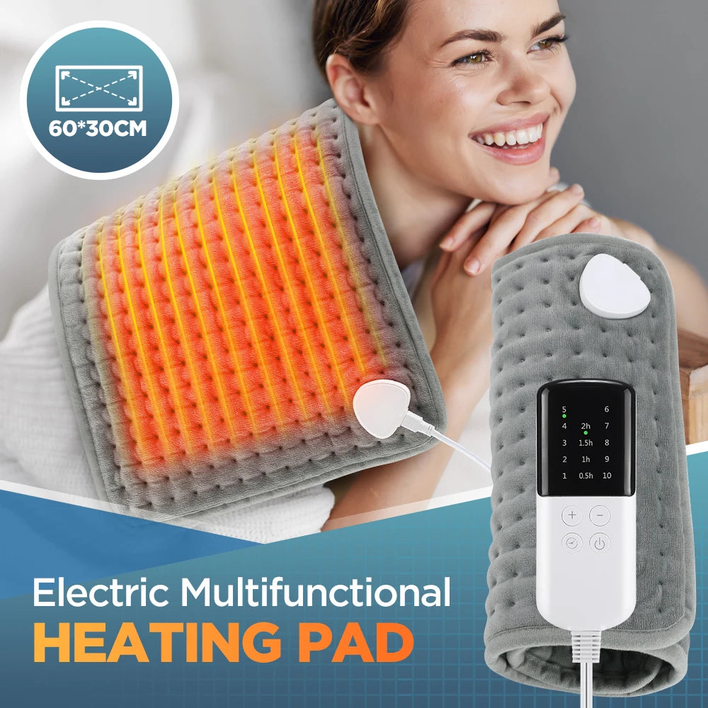 Electric Heating Pad for Pain Relief and Body Warming