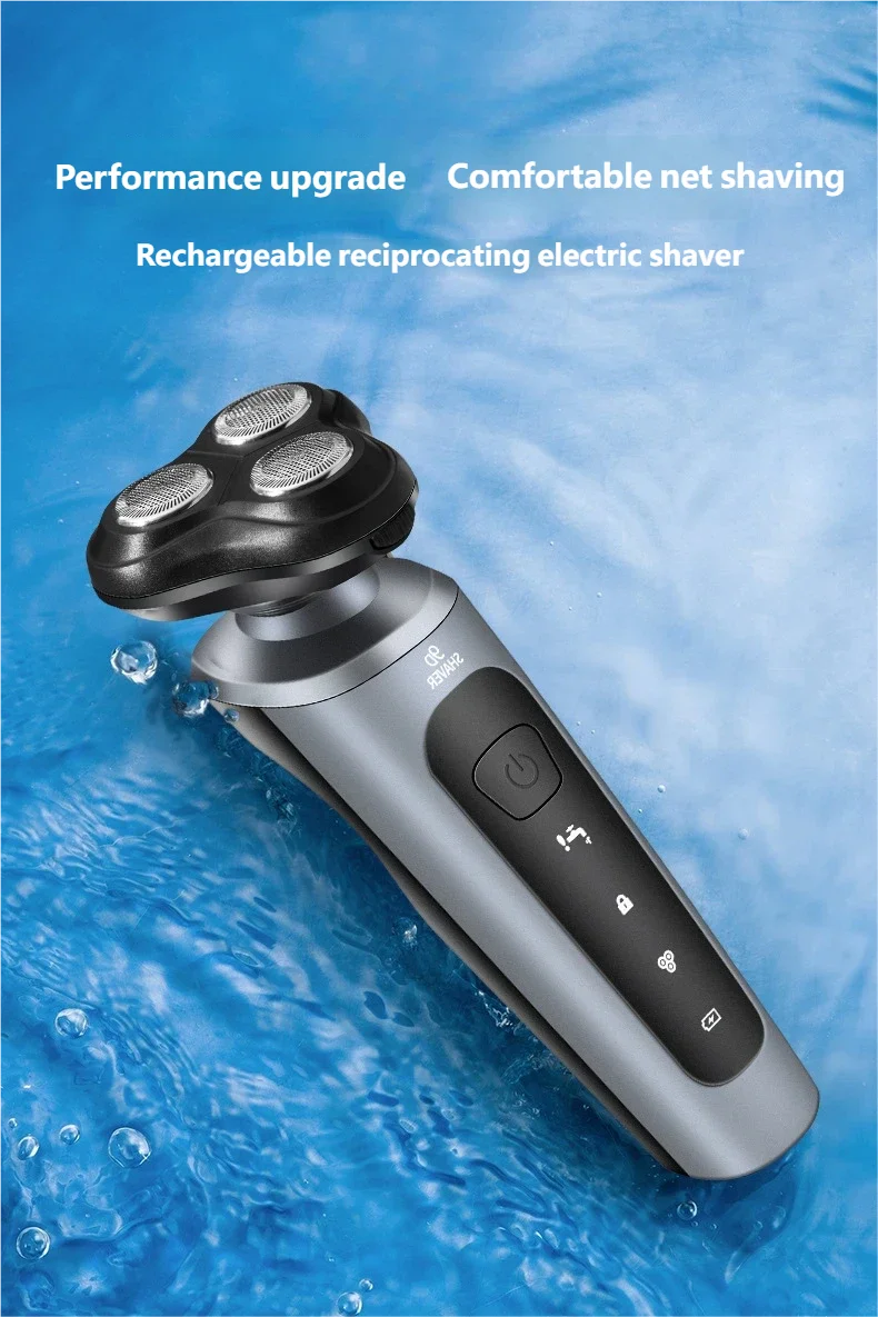 Rechargeable Electric Shaver for Men Wet and Dry Beard Razor