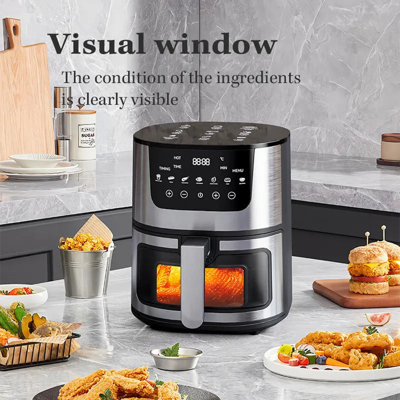 4.5L Stainless Steel Digital Oil-Free Air Fryer