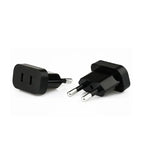 US to EU Power Plug Travel Adapter