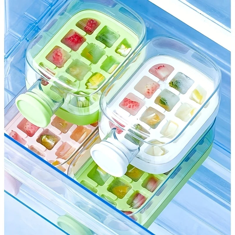 Portable Ice Cube Maker and Storage Bottle - 2