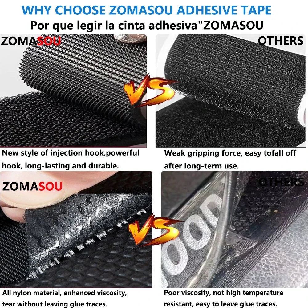 Heavy-Duty Self-Adhesive Fastener Tape for Home and Auto