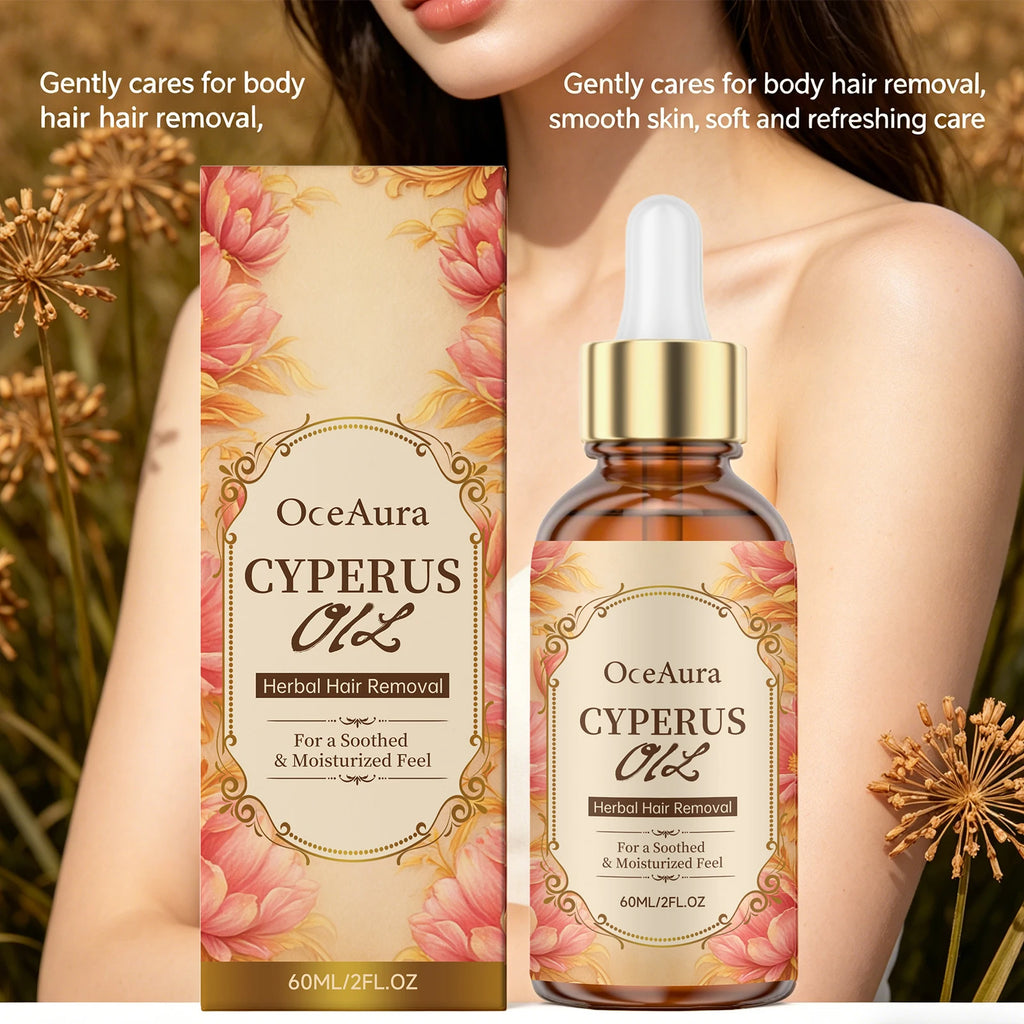 Cyperus Oil Natural Hair Growth Inhibitor and Skin Soothing Serum