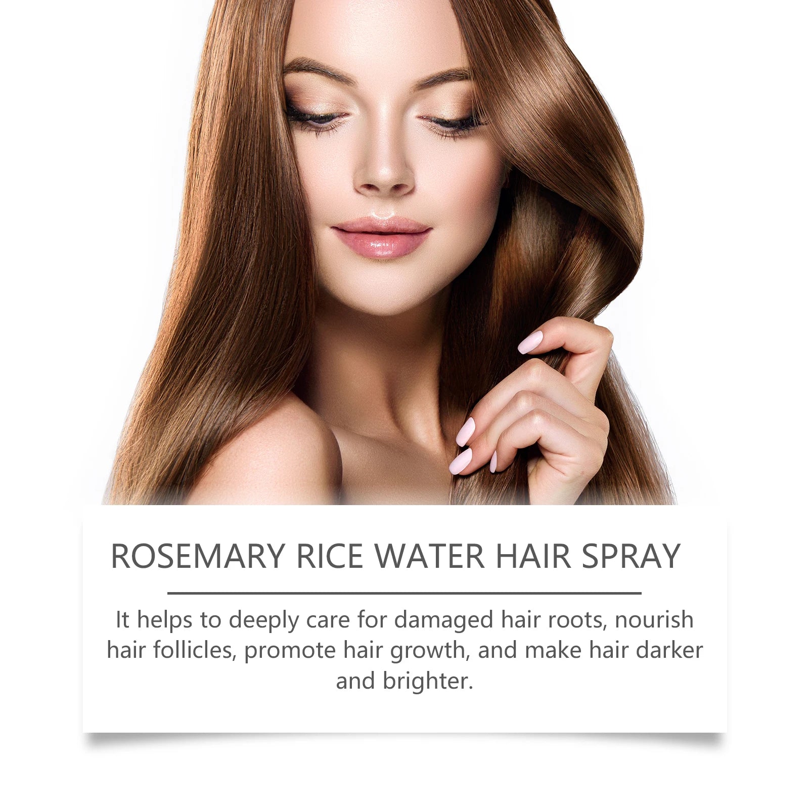 Rosemary Rice Water Hair Spray for Damaged Frizzy Hair - 14