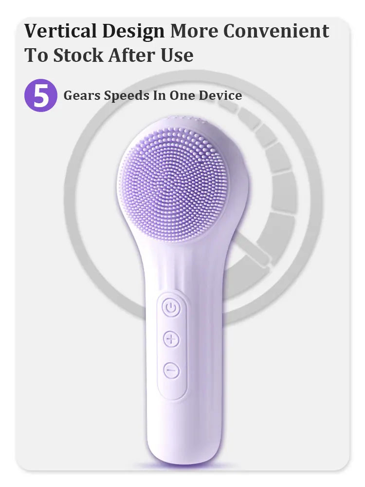 Electric Sonic Facial Cleansing and Exfoliating Brush