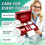 Complete Denture Care Set with Storage Case and Cleaning Tools