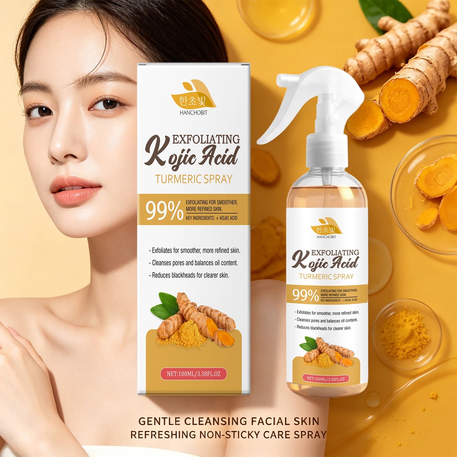 Kojic Acid Turmeric Exfoliating Facial Mist - 4