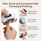 Electric 2-in-1 Automatic Nail Clipper and Trimmer