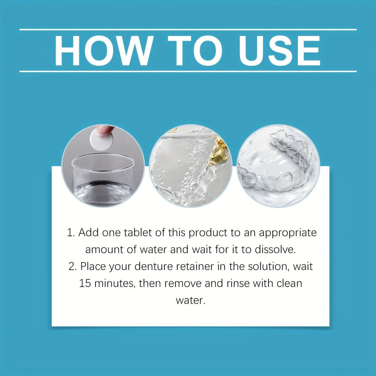 Effervescent Denture and Retainer Cleaning Tablets