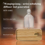 Waterless Wood and Glass Essential Oil Aromatherapy Diffuser