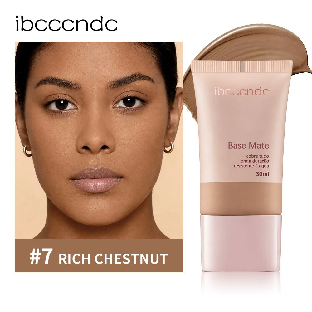 Long-Lasting Waterproof Matte Liquid Foundation - 24