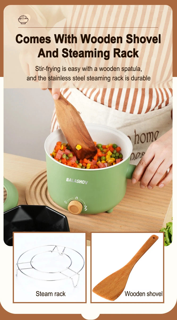 Compact Electric Multi-Cooker for Quick Home Meals