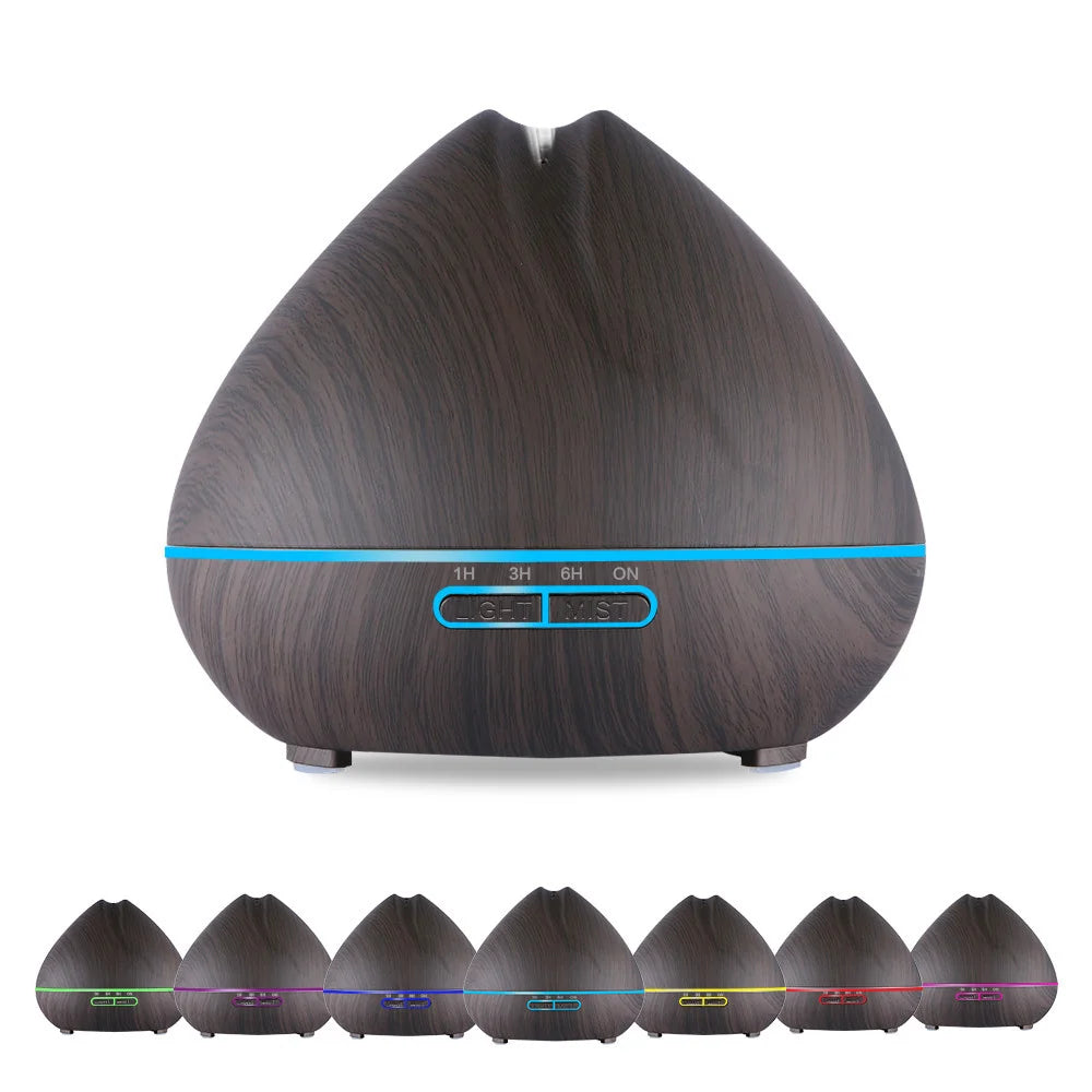 Ultrasonic Aroma Diffuser with 7 Color LED Lights and Remote Control