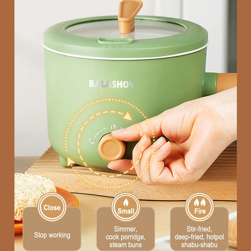 Compact Electric Multi-Cooker for Quick Home Meals