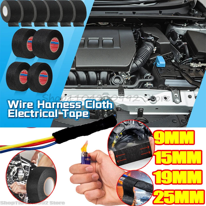 Automotive Anti-Rattle Wiring Harness Cloth Tape - 1