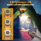 Portable LED Camping Fan with 20000mAh Battery and Remote