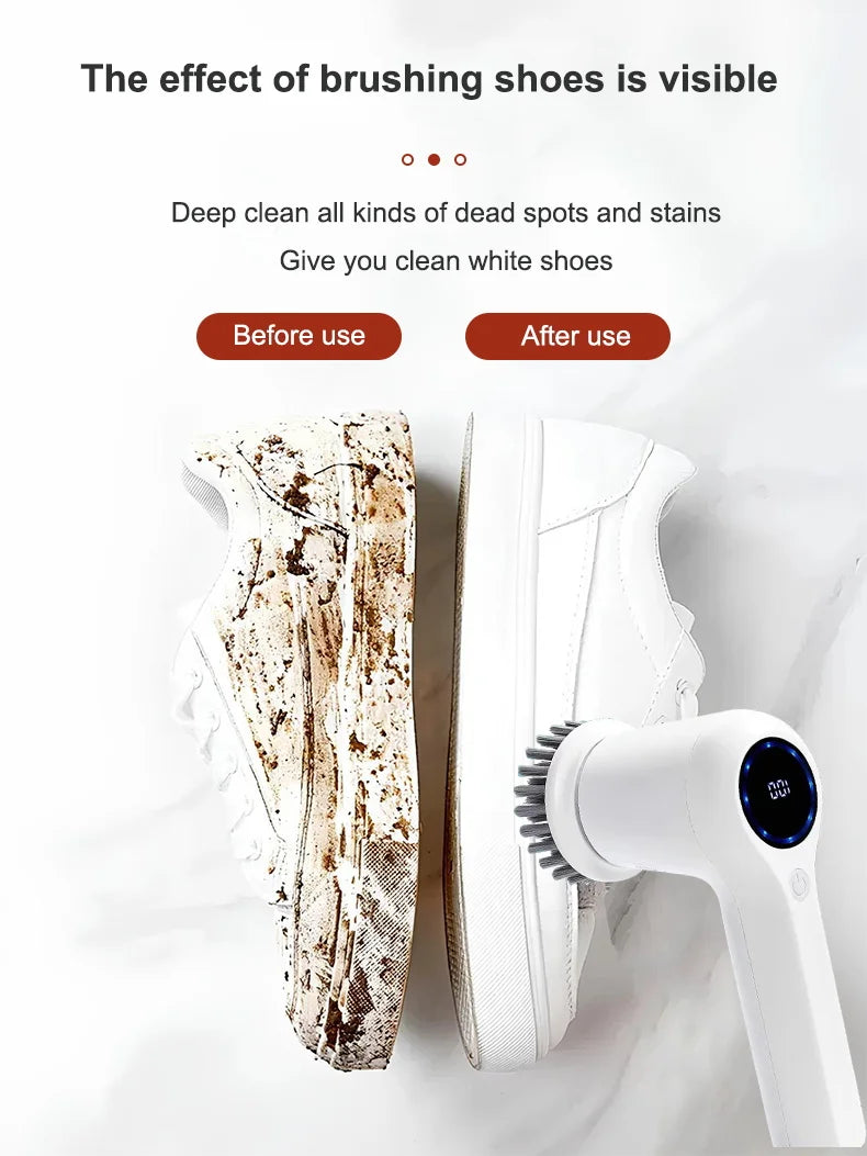 Electric Rotary Cleaning Brush for Kitchen and Bathroom - 16