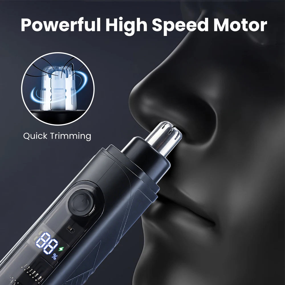 Electric USB Rechargeable Nose and Ear Hair Trimmer