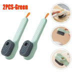 Multifunctional Liquid Dispensing Cleaning Brush