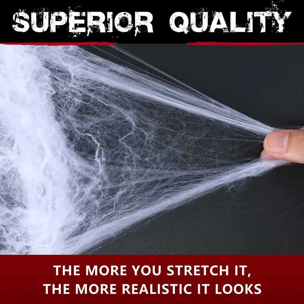 Artificial Spider Web for Halloween Decorations