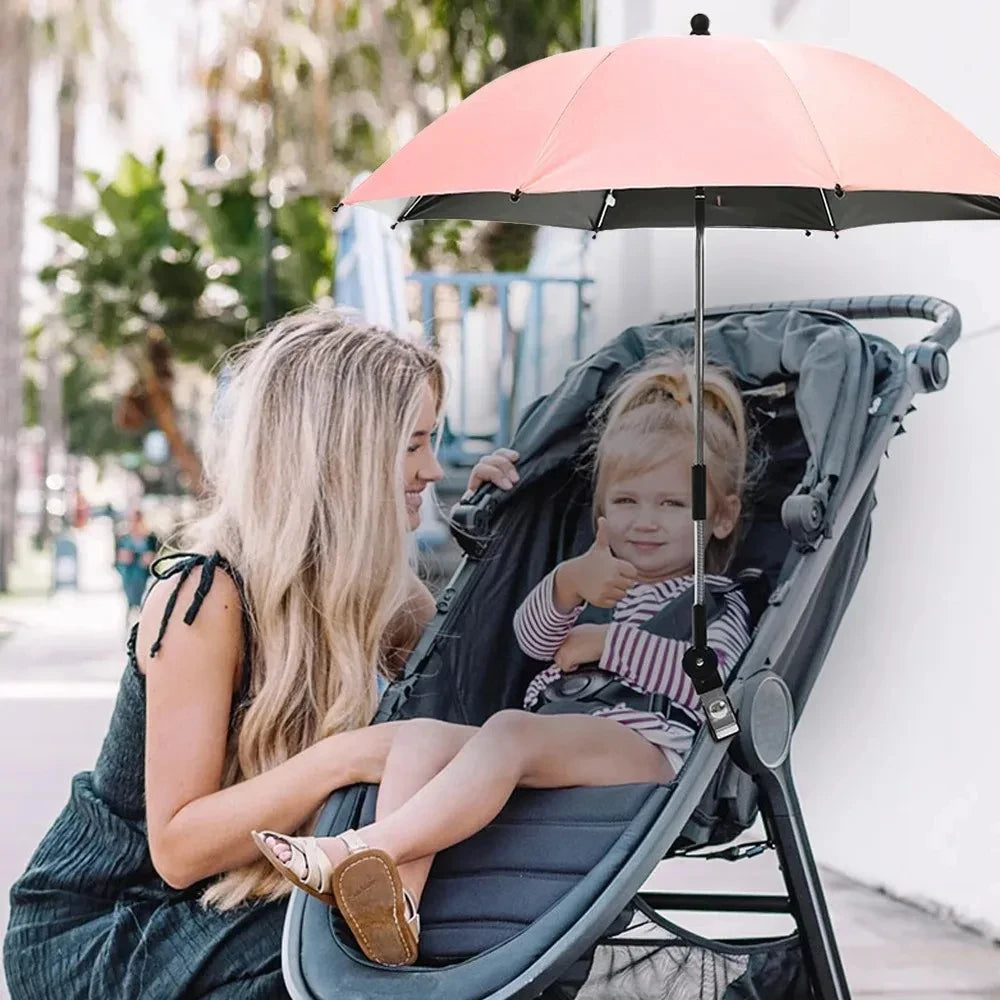 Adjustable UV Protection Umbrella for Baby Strollers - 3