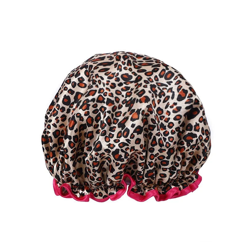 Waterproof Elastic Shower Cap for Hair Protection - 9